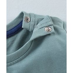 Babyhug Cotton Knit Full Sleeves T-Shirt Smiley Printed - Grey