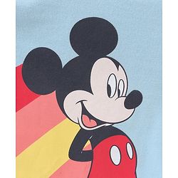 Babyhug Full Sleeves T-Shirt Mickey Mouse Print - Blue