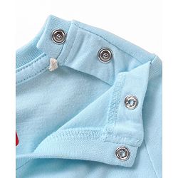 Babyhug Full Sleeves T-Shirt Mickey Mouse Print - Blue