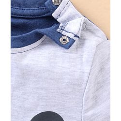 Babyhug Cotton Full Sleeves T-Shirt Mickey Mouse Printed - White