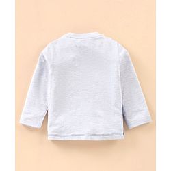 Babyhug Cotton Full Sleeves T-Shirt Mickey Mouse Print - White