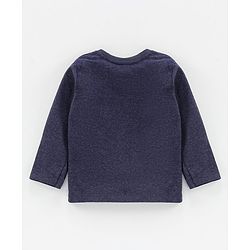 Babyhug Full Sleeves T-Shirt Mickey Mouse Print - Navy Blue