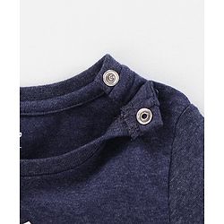 Babyhug Full Sleeves T-Shirt Mickey Mouse Print - Navy Blue
