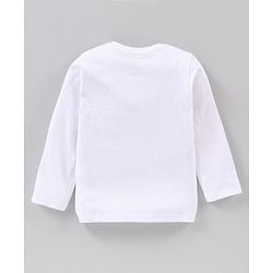 Babyhug Full Sleeves T-Shirt Mickey Mouse and Friends Print - White