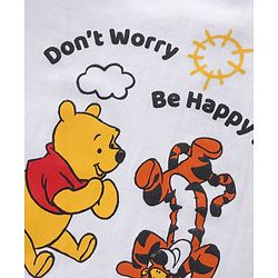 Babyhug Cotton Knit Full Sleeves T-Shirt Pooh Printed - White