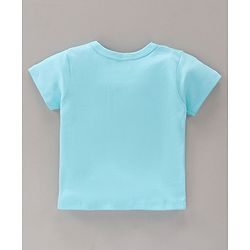 Babyhug 100% Cotton Half Sleeves Printed Vests Pack of 3 - White Blue