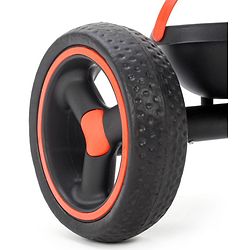 Babyhug Stalwart Plug & Play Tricycle With Parental Handle & Seat Cover - Red Black