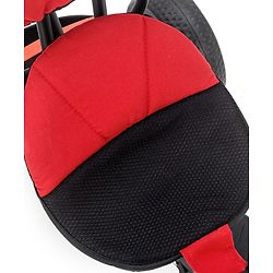 Babyhug Stalwart Plug & Play Tricycle With Parental Handle & Seat Cover - Red Black