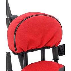 Babyhug Stalwart Plug & Play Tricycle With Parental Handle & Seat Cover - Red Black