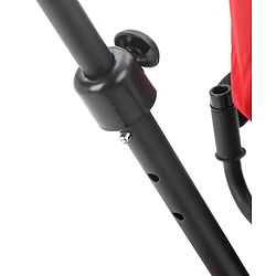 Babyhug Stalwart Plug & Play Tricycle With Parental Handle & Seat Cover - Red Black
