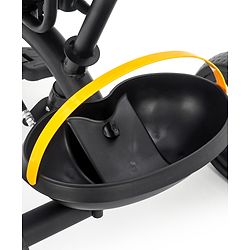 Babyhug Stalwart Plug & Play Tricycle With Parental Handle & Seat Cover - Yellow Black