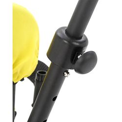Babyhug Stalwart Plug & Play Tricycle With Parental Handle & Seat Cover - Yellow Black