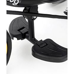 Babyhug Stalwart Plug & Play Tricycle With Parental Handle & Seat Cover - Yellow Black