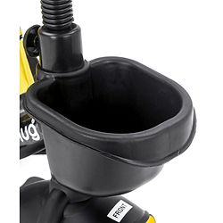 Babyhug Stalwart Plug & Play Tricycle With Parental Handle & Seat Cover - Yellow Black