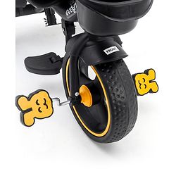 Babyhug Stalwart Plug & Play Tricycle With Parental Handle & Seat Cover - Yellow Black