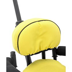 Babyhug Stalwart Plug & Play Tricycle With Parental Handle & Seat Cover - Yellow Black