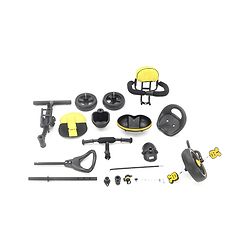 Babyhug Stalwart Plug & Play Tricycle With Parental Handle & Seat Cover - Yellow Black