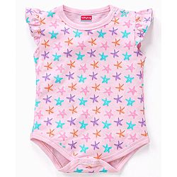 Babyhug 100% Cotton Half Sleeves Printed Onesies Pack of 2 - Multicolour