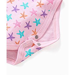 Babyhug 100% Cotton Half Sleeves Printed Onesies Pack of 2 - Multicolour