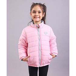 Babyhug Full Sleeves Solid Heavy Winter Reversible Jacket - Multicolour