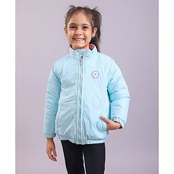 Babyhug Full Sleeves Solid Heavy Winter Reversible Jacket - Multicolour