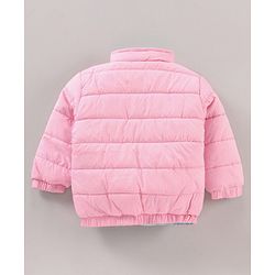 Babyhug Full Sleeves Solid Heavy Winter Reversible Jacket - Multicolour