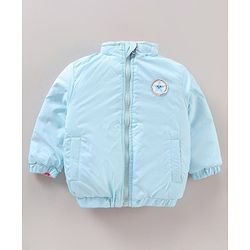 Babyhug Full Sleeves Solid Heavy Winter Reversible Jacket - Multicolour