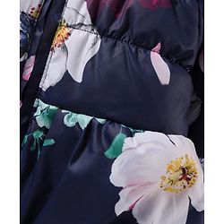 Babyhug Full Sleeves Hooded Jacket Floral Print - Blue