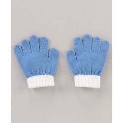 Babyhug Woollen Cap & Gloves Set With Pom Pom Detailing & Mickey Mouse Print Red - Diameter 10.5 cm