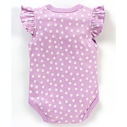 Babyhug 100% Short Sleeves Carriage & Dot Printed Onesies Pack Of 3 - Multicolour