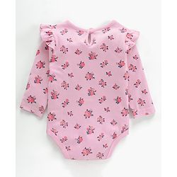 Babyhug 100% Cotton Knit Full Sleeves Onesie Pack of 3 Multi Print - Multicolour
