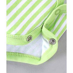 Babyhug 100% Cotton Full Sleeves Onesie Placement Print- Green