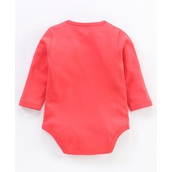 Babyhug 100% Cotton Full Sleeves Onesies - Red