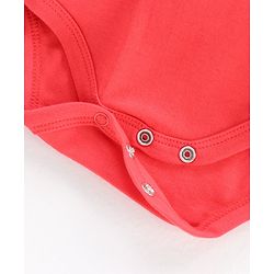 Babyhug 100% Cotton Full Sleeves Onesies - Red