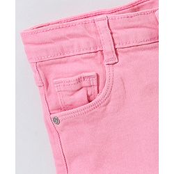 Babyhug Mid Thigh Shorts Solid Color - Pink