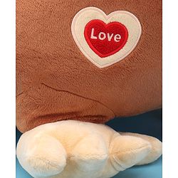 Babyhug Monkey Shaped Sofa Chair Seat - Dark Brown - L 52 x B 50 x H 46 cm Brown