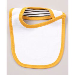 Babyhug Bib Lion Print - Yellow