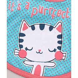 Babyhug Bib Kitty Patch - Blue Pink