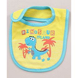 Babyhug Bib Dino Patch - Yellow