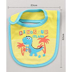 Babyhug Bib Dino Patch - Yellow