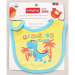 Babyhug Bib Dino Patch - Yellow