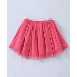 Babyhug Half Sleeves Top & Skirt Mermaid Print - Navy Pink