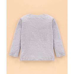 Babyhug Full Sleeves T-Shirt Penguins Print - Grey