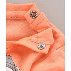 Babyhug Full Sleeves T-Shirt Graphicprint - Peach