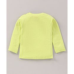 Babyhug Full Sleeves T-Shirt Bears Print - Lime Green