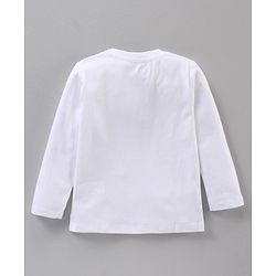 Babyhug Full Sleeves T-Shirt Multiprint - Blue White