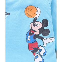 Babyhug Full Sleeves T-Shirt Mickey Mouse Print - Blue