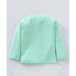 Babyhug Full Sleeves Cotton T-Shirt Lion Print- Yucca