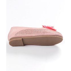 Cute Walk by Babyhug Embellished Slip On Bellies with Bow Applique - Pink