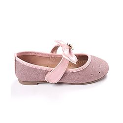 Cute Walk by Babyhug Bellies With Velcro Closure And Bow Applique - Pink
